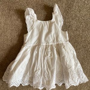 Eyelet white dress